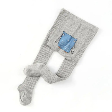 Колготы нарядные Зверята 6-12 мес (65-74 см) Серые