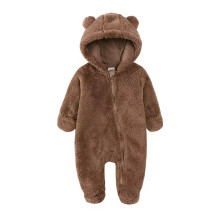 Комбинезон теплый с подкладкой RoyalBaby Капучино с ушками р.56, 0-3 мес Комбинезон теплый с подкладкой RoyalBaby Капучино с ушками р.56, 0-3 мес