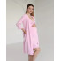 Комплект халат и рубашка в роддом Розовый S
