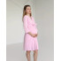 Комплект халат и рубашка в роддом Розовый S