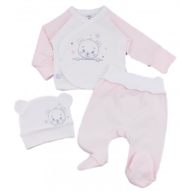 Комплект 3 ед. RoyalBaby Мишка со звездочками (интерлок) р.56