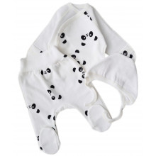 Комплект 3 ед. RoyalBaby Молочный с пандами (байка) р.56