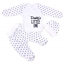 Комплект 3 ед. RoyalBaby Daddy’s Little One (интерлок) р.62, 0-6 мес