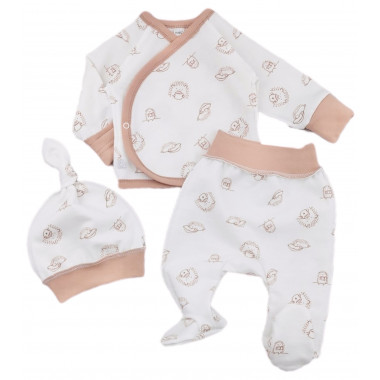 Комплект 3 ед. RoyalBaby Ежики (байка) р.56