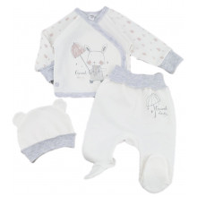 Комплект 3 ед. RoyalBaby Зайка с зонтиком (байка) р.56 Комплект 3 ед. RoyalBaby Зайка с зонтиком (байка) р.56