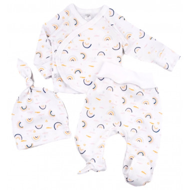 Комплект 3 ед. RoyalBaby Радуги (интерлок) р.56