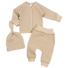 Комплект 3 ед. RoyalBaby Вафелька, бежевый р.56, 0-3 мес