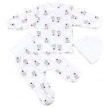 Комплект 3 ед. RoyalBaby Я люблю папу и маму р.62, 0-6 мес Комплект 3 ед. RoyalBaby Я люблю папу и маму р.62, 0-6 мес