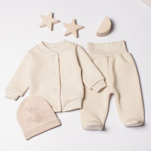 Комплект 3 ед. RoyalBaby Бежевый (трехнитка на флисе) р.56 Комплект 3 ед. RoyalBaby Бежевый (трехнитка на флисе) р.56