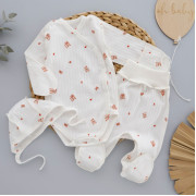 Комплект 3 ед. RoyalBaby Молочные совенки с боди (рубчик) р.56, 0-3 мес