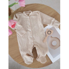 Человечек RoyalBaby Бежевый (ажур) р.56, 0-3 мес Человечек RoyalBaby Бежевый (ажур) р.56, 0-3 мес