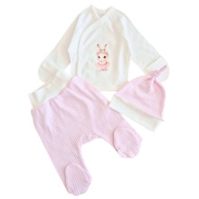 Комплект 3 ед. RoyalBaby Зайка-балерина (интерлок) р.56, 0-3 мес Комплект 3 ед. RoyalBaby Зайка-балерина (интерлок) р.56, 0-3 мес