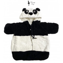 Конверт-комбинезон вязан с утеплителем RoyalBaby Панда