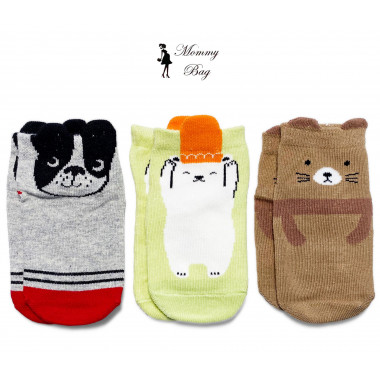 Носочки Зверята 0-12 мес №1 р.10