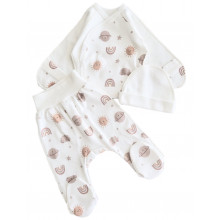 Комплект 3 ед. RoyalBaby Молочный с солнышком (интерлок) р.56
