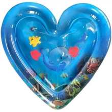 Надувной развивающий игровой коврик для детей «Сердечко»