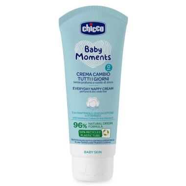Крем защитный под подгузник Chicco Baby Moments с пантенолом, 100 мл