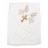 Крыжма-полотенце для крещения RoyalBaby #7 Молочная с золотом