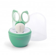 Маникюрный набор в футляре BabyOno Бирюзовый (пилочка, ножницы, щипчики)