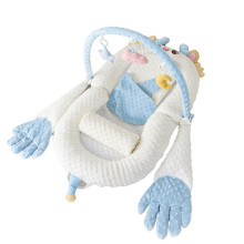 Матрас-кокон 5в1 мультифункциональный с грелкой и легким похлопыванием, голубой