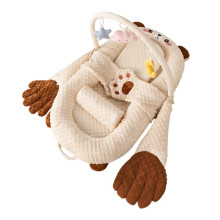 Матрас-кокон 5в1 мультифункциональный с грелкой и легким похлопыванием, бежевый