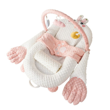 Матрас-кокон 5в1 мультифункциональный с грелкой и легким похлопыванием, розовый