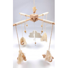 Музыкальный Эко мобиль-каруселька для кроватки Облачко (Работа ручная)