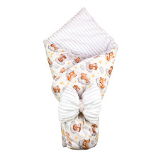 Плед со съемным утеплителем Mommy Bag №13 Спящие зверьки + бант на выписку