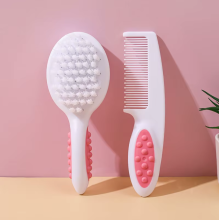 Щетка и расческа для волос с супер мягкой щетиной Розовые