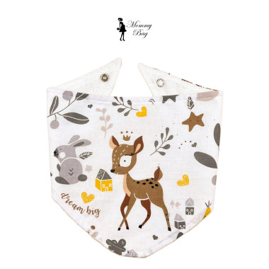 Слюнявчик-нагрудник непромокаемый Mommy Bag №15 Олененок в лесу