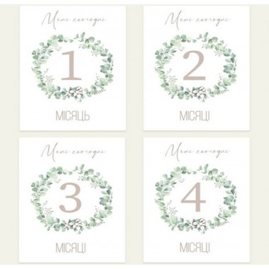 Набор карточек для фотосессии “Эвкалипт”, 16шт 10х15см