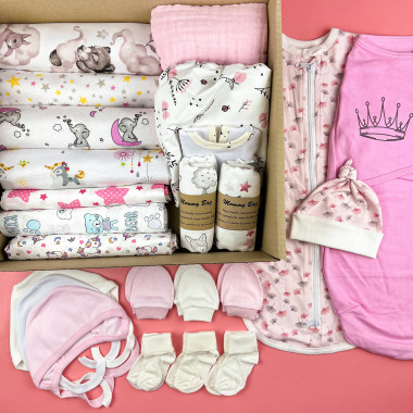 Набор пеленок Макси для девочки 14+9 в подарок!