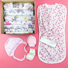 Набор пеленок Мини для девочки 8+3 в подарок Набор пеленок Мини для девочки 8+3 в подарок