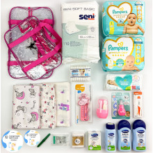 Готовый набор в роддом для малыша (23 единицы), – Для девочки