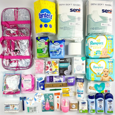 Сумка в роддом Mommy Bag Макси 2в1 (38 единиц) - для девочки