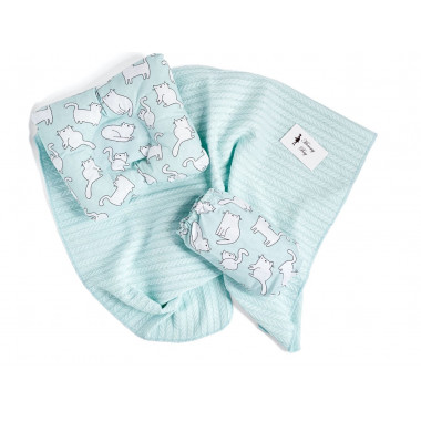 Летний набор в кроватку 3в1 Котята