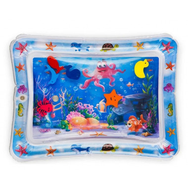 Надувной развивающий игровой коврик для детей «Подводный мир с осьминогами»