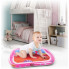Надувной развивающий игровой коврик для детей «Подводный мир с крабом» (розовый)