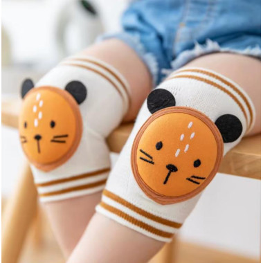 Наколенники детские антискользящие Mommy Bag Мишки, желтые