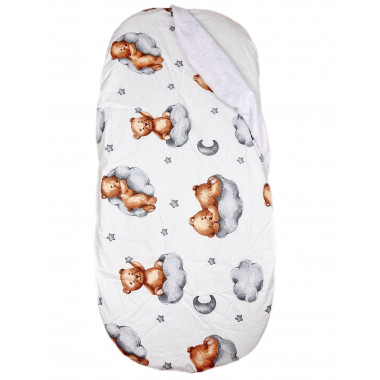 Простынь-наматрасник 80*40 см в коляску №6 Мишка на облаке