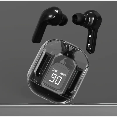 Наушники беспроводные Черные с шумоизоляцией вакуумные Bright Black