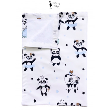 Непромокаемая пеленка многоразовая 100×70 см Панды голубые #27