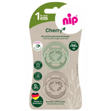 Пустышки Nip (соска) Вишенка зелено-бежевые (0-6 мес) GREEN Пустышки Nip (соска) Вишенка зелено-бежевые (0-6 мес) GREEN