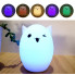 Ночник детский силиконовый Котик, 7 Цветов USB
