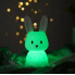 Ночник детский силиконовый Зайка, 7 цветов LED USB