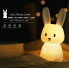 Ночник детский силиконовый Зайка, 7 цветов LED USB