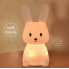 Ночник детский силиконовый Зайка, 7 цветов LED USB