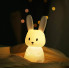 Ночник детский силиконовый Зайка, 7 цветов LED USB