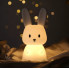 Ночник детский силиконовый Зайка, 7 цветов LED USB