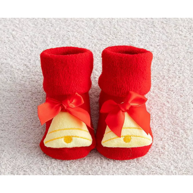 Носочки нарядные 0-12 мес #24 Колокольчики (махровые) (размер стельки 11.5 см)